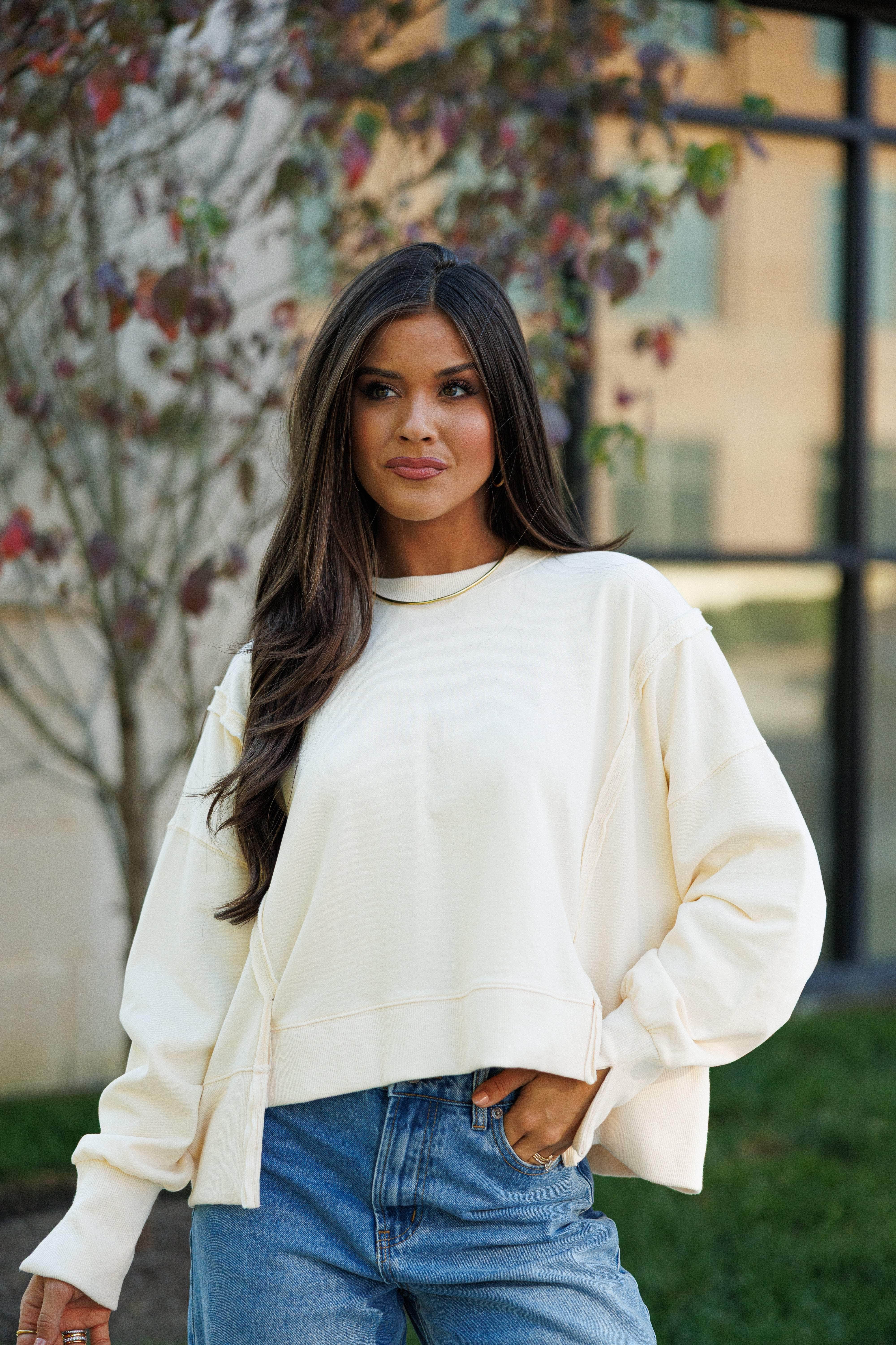 Early Riser Cropped Sweatshirt
