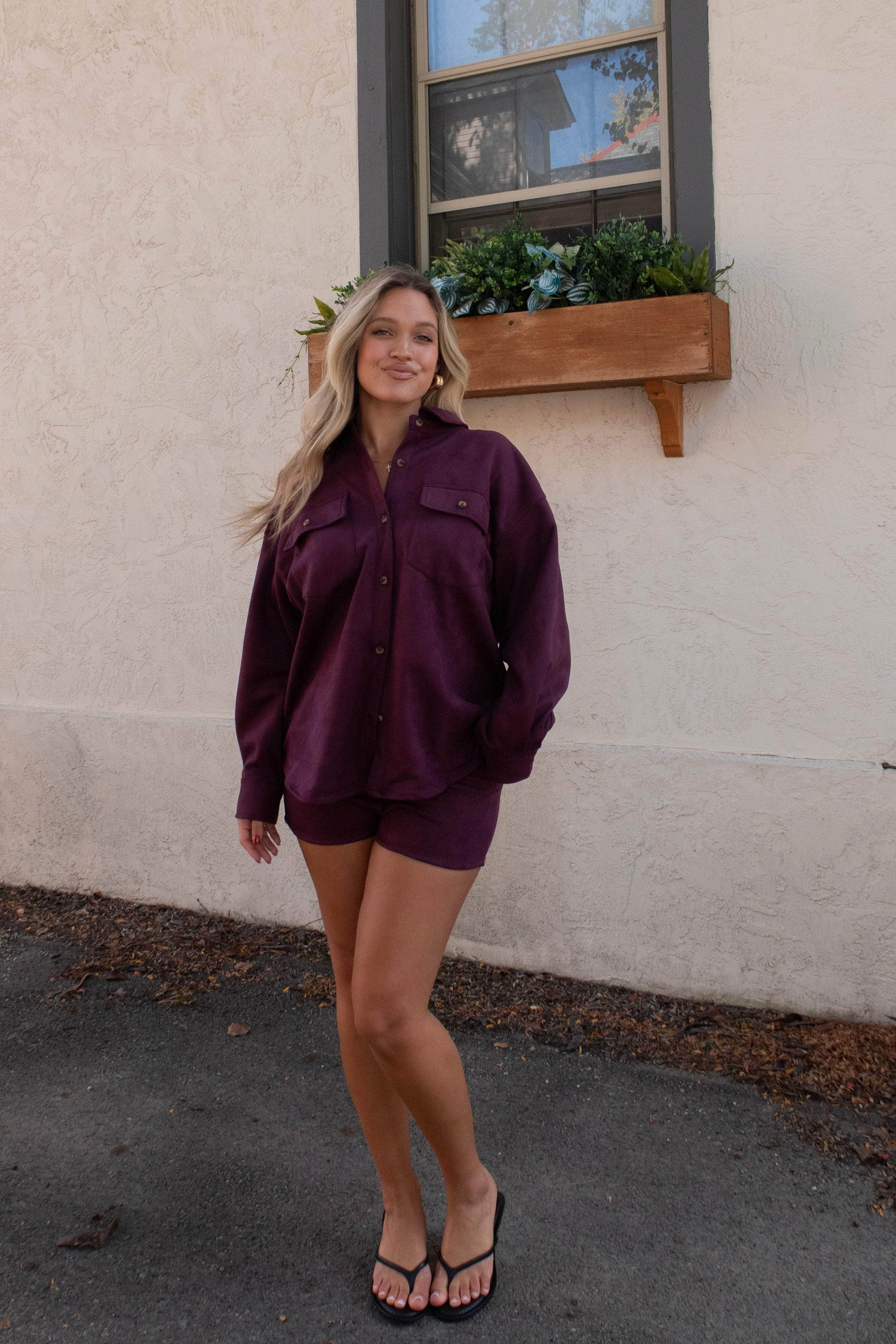 Favorite Season Suede Shorts