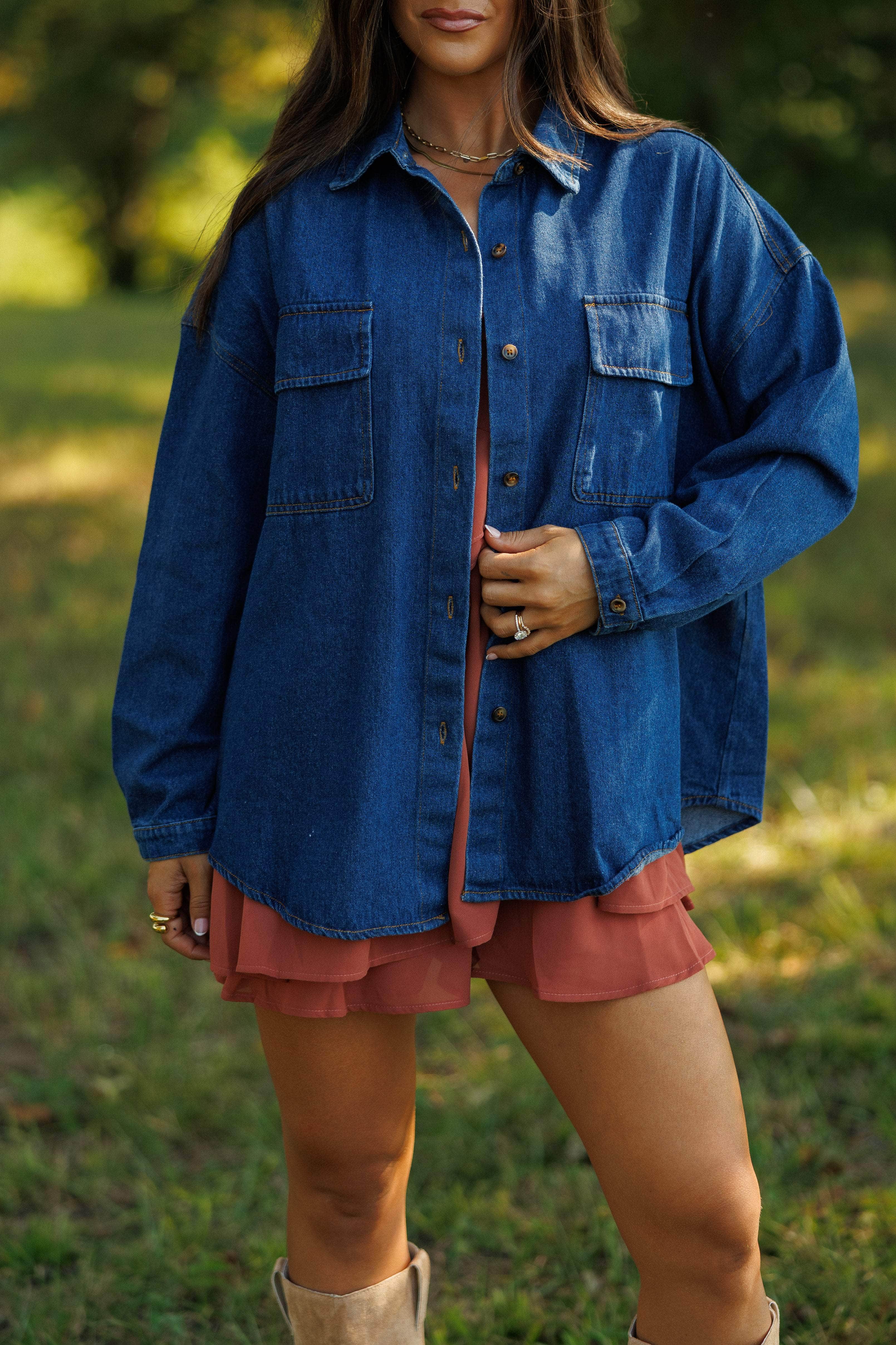 Willow Blues Denim Top
