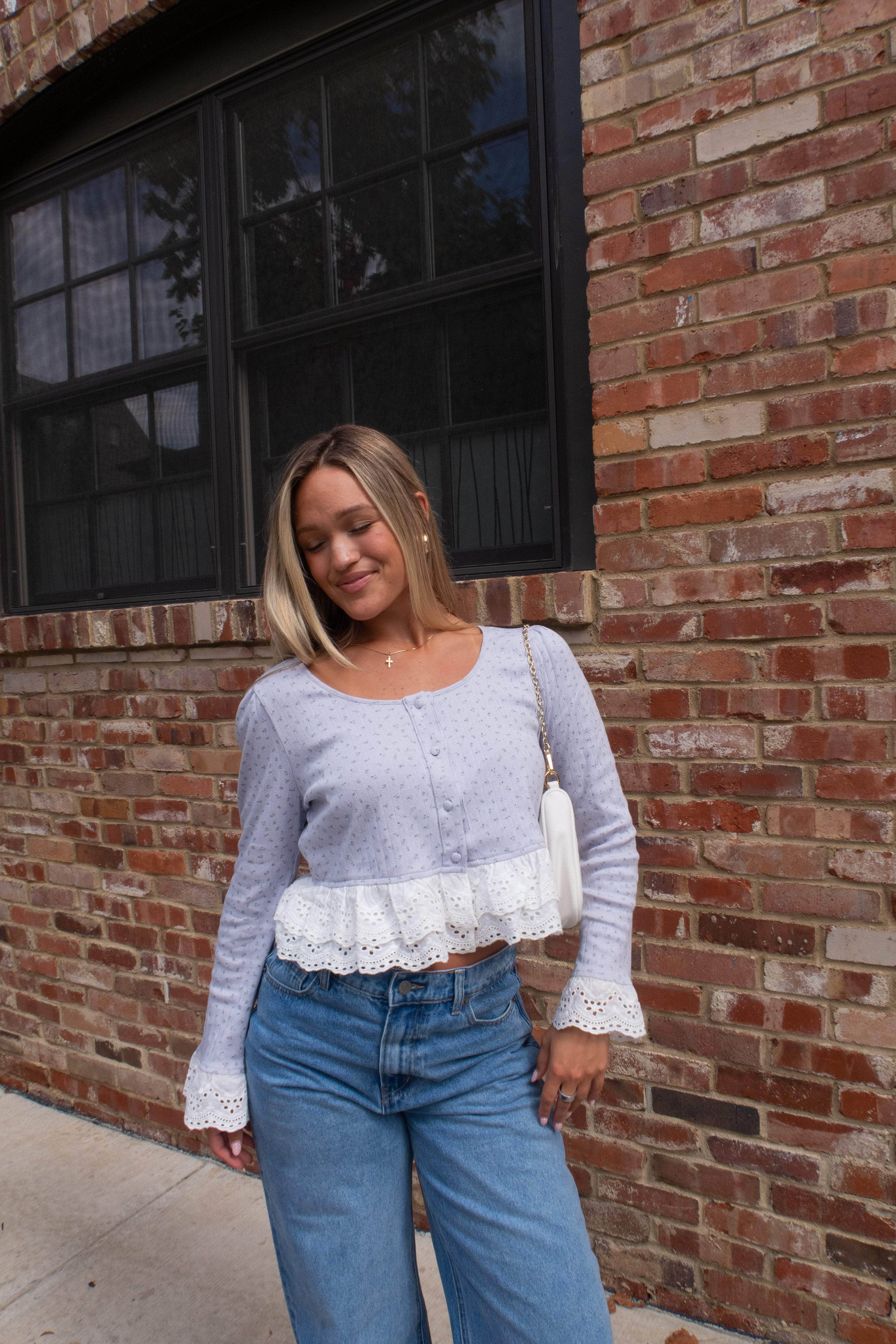 Forget Me Not Floral Top