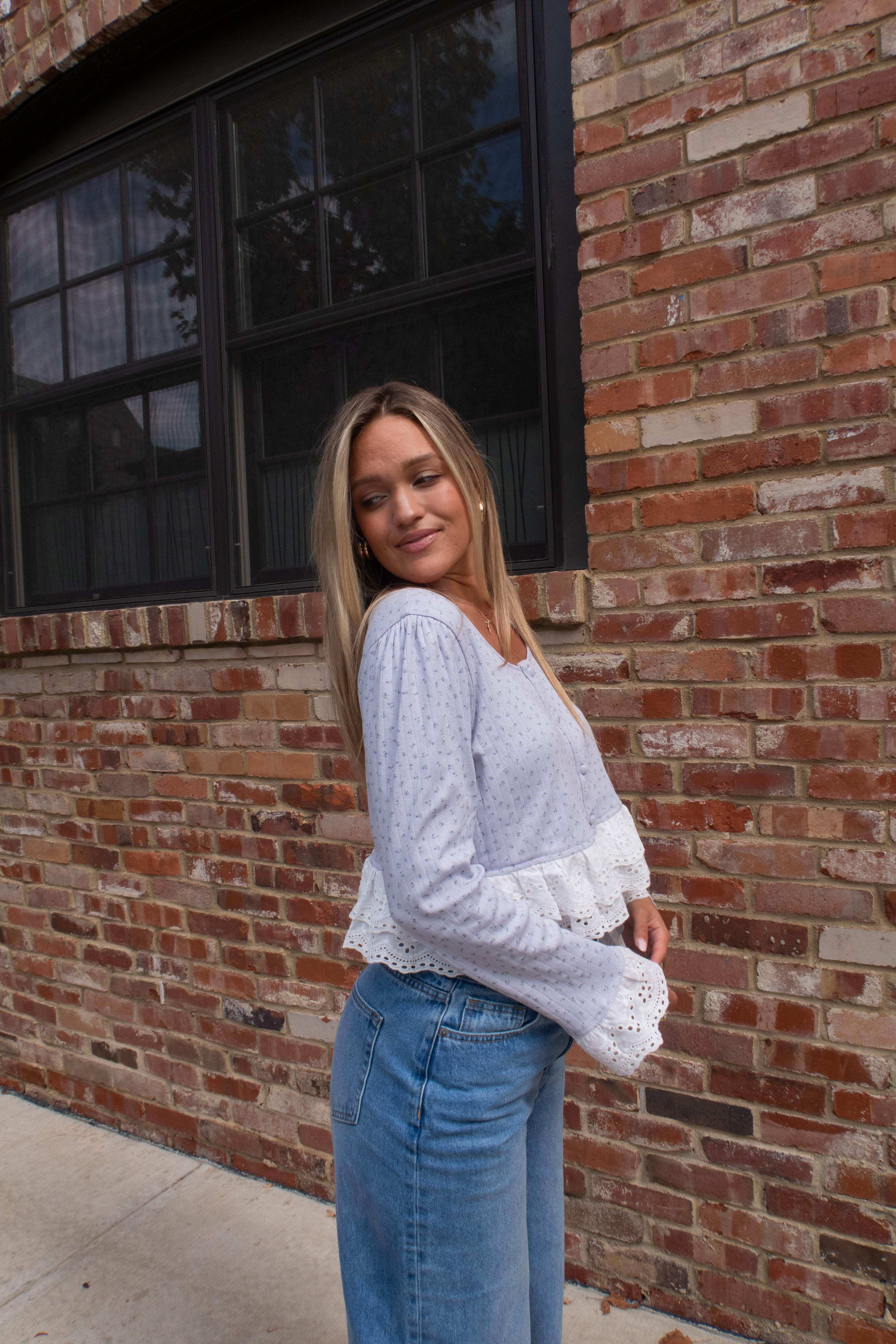 Forget Me Not Floral Top