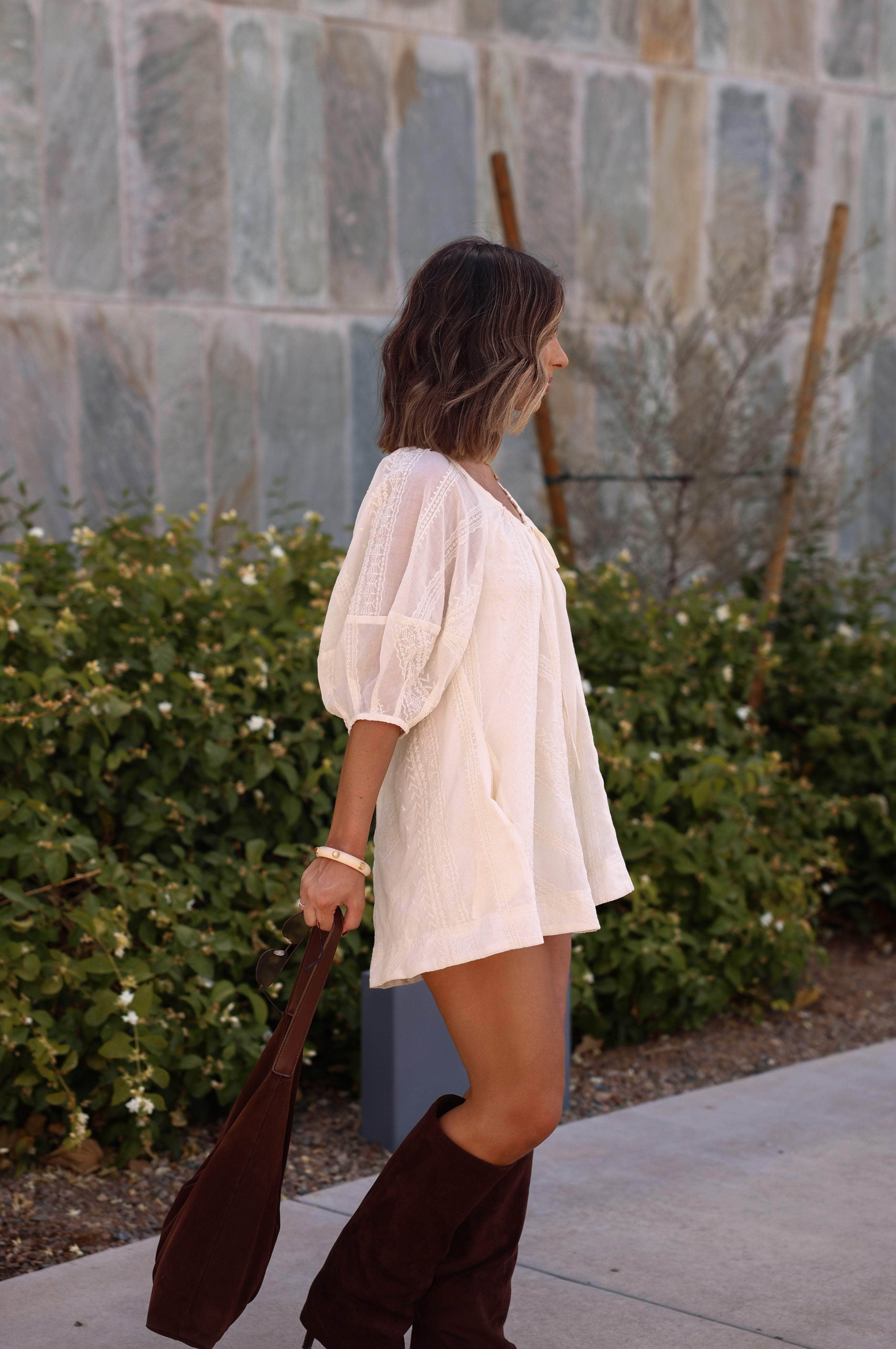 Whispered Lace Romper