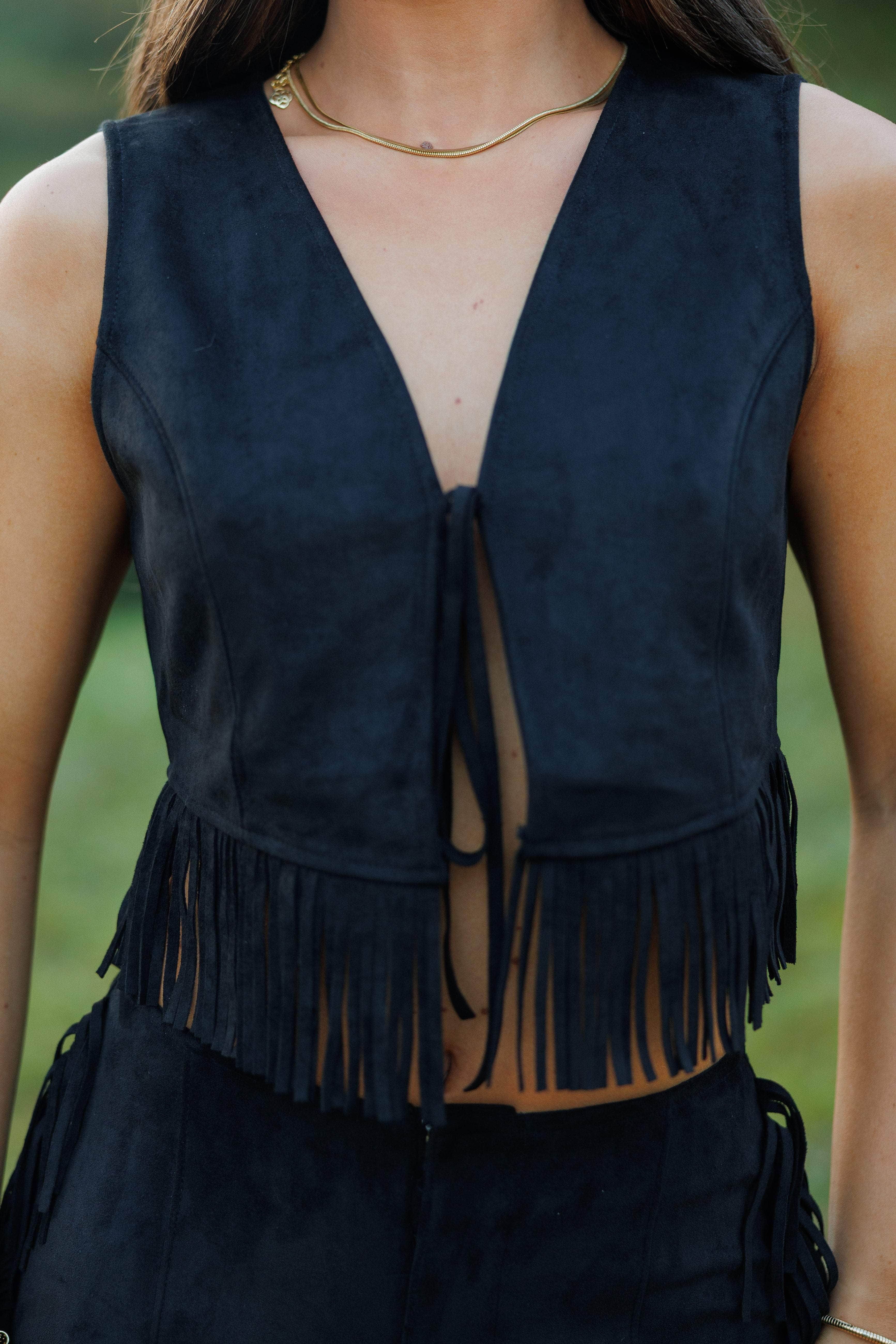 Dark Horse Suede Vest