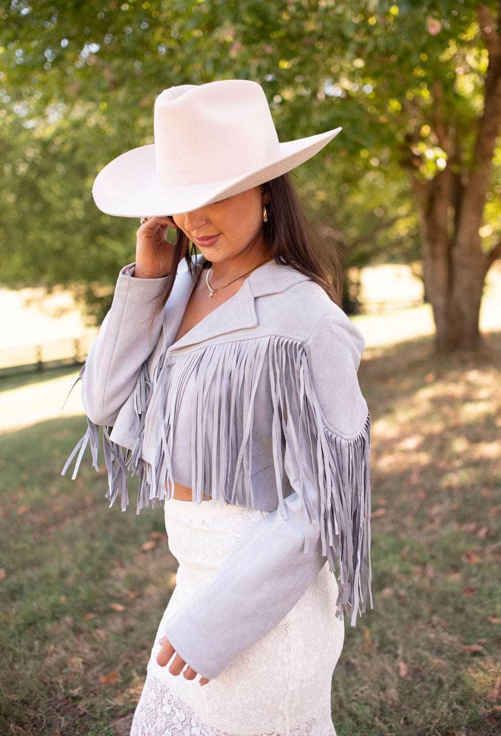 Boho Soul Faux Suede Jacket