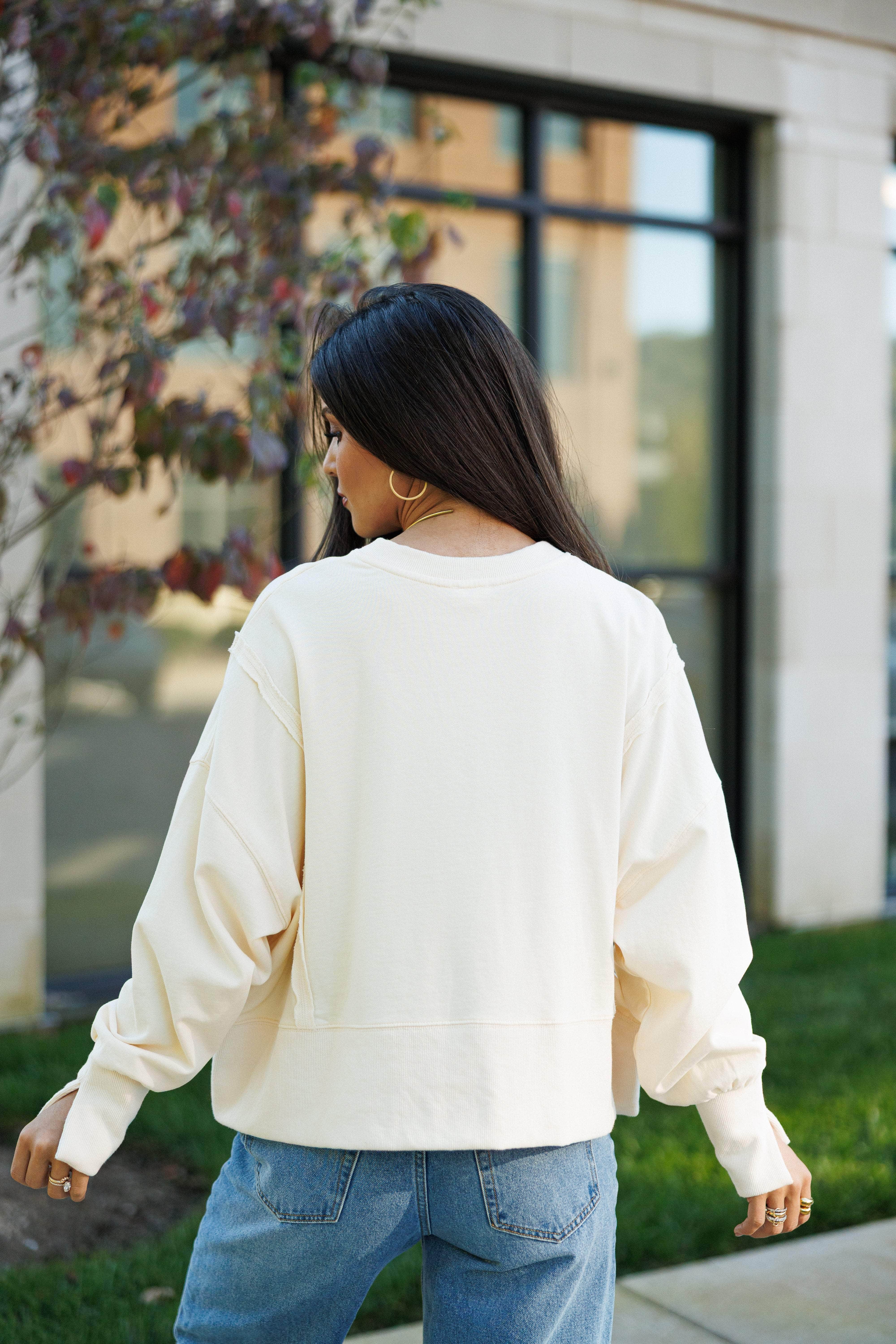 Early Riser Cropped Sweatshirt